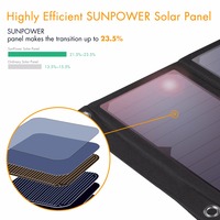Fovigor 28W ładowarka solarna 3 porty USB składana przenośna solarna ładowarka do telefonu z panelem słonecznym SunPower do smartfona 3